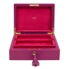 Rapport London Charlotte Jewelry Box In Pink