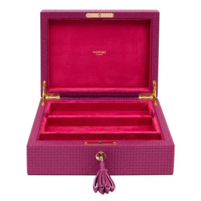 Rapport London Charlotte Jewelry Box In Pink