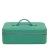 Rapport London Charlotte Leather Jewelry Case In Green