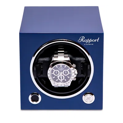 Rapport London Evolution Mkiii Single Watch Winder In Blue