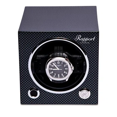 Rapport London Evolution Mkiii Single Watch Winder In Carbon Fiber