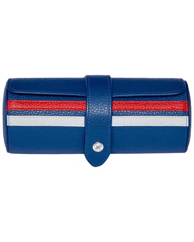Rapport London Handcrafted Greenwich 3-watch Roll In Blue