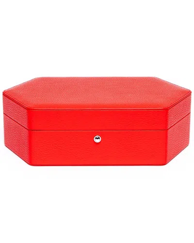 Rapport London Handcrafted Portobello Watch Box In Red