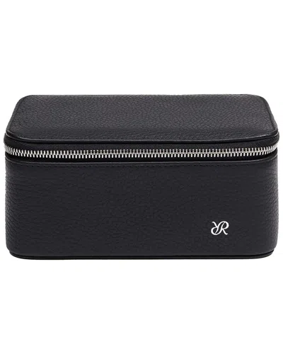 Rapport London Handcrafted Watch Travel Zip Case In Black