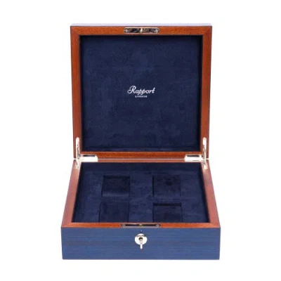Rapport London Heritage Four Watch Box In Navy