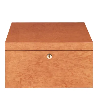 Rapport London Heritage Sixteen Watch Box In Burr Walnut