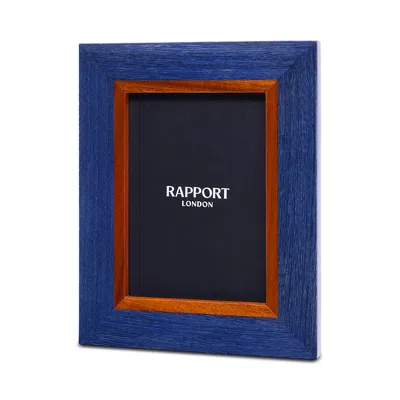 Rapport London Heritage Small Photo Frame, 5 X 7 In Blue