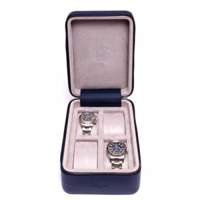 Rapport London Hyde Park Four Zip Case In Navy