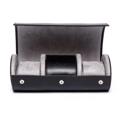 Rapport London Hyde Park Three Watch Roll In Black