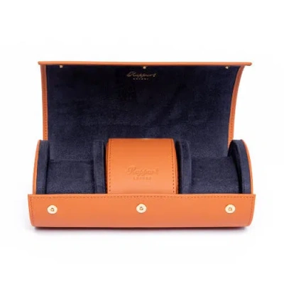 Rapport London Hyde Park Three Watch Roll In Tan