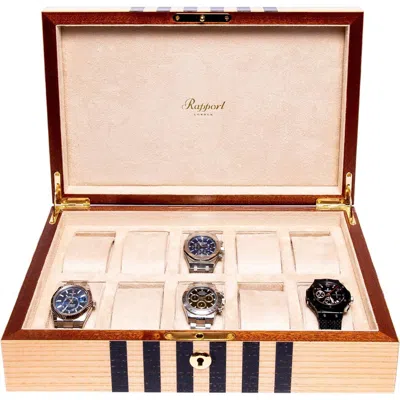 Rapport London Labyrinth Ten Watch Box In Beige