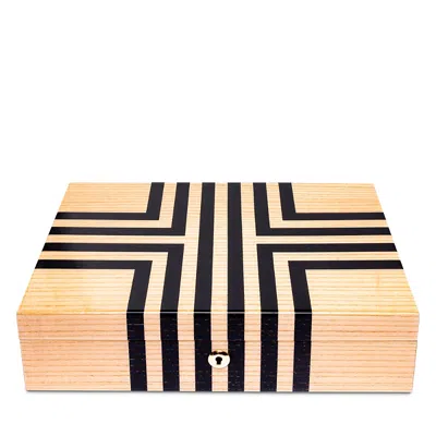 Rapport London Labyrinth Watch Box In Beige