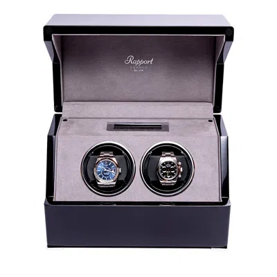 Rapport London Perpetua Duo Watch Winder In Black