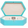 Rapport London Portobello Three Watch Box In Turquoise