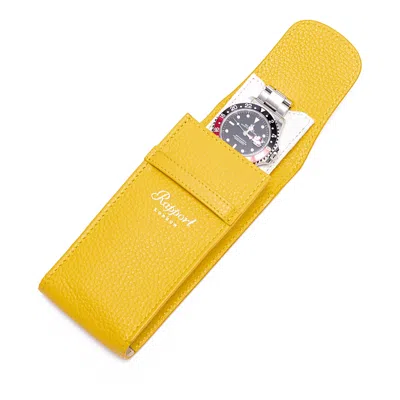 Rapport London Portobello Watch Pouch In Yellow