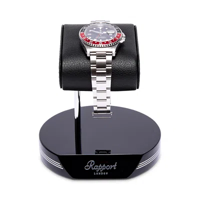 Rapport London Single Watch Stand In Black Silver