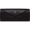 Rapport London Tuxedo Leather Jewellery Roll In Black