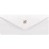 Rapport London Tuxedo Leather Jewellery Roll In White