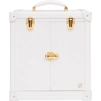 Rapport London Tuxedo Watch, Jewellery And Accessory Trunk In White