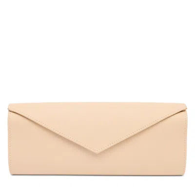 Rapport London Victoria Leather Jewelry Roll In Neutral