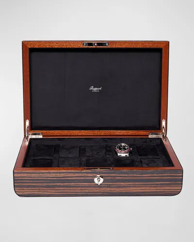 Rapport Mayfair Ten Watch Box In Brown