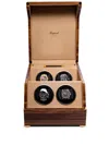 Rapport Perpetua Quad Watch Winder In Brown