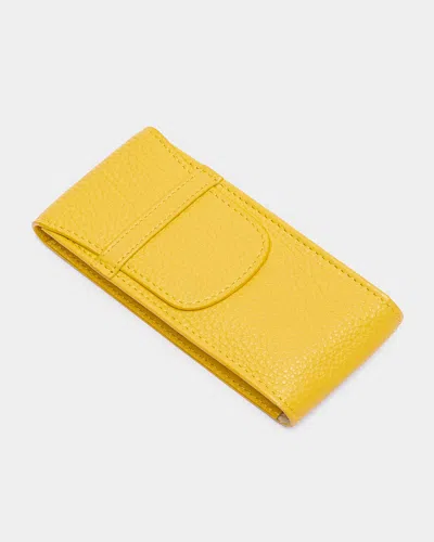 Rapport Portobello Single Watch Pouch In Yellow
