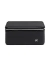 Rapport Tuxedo Leather Watch Box In Black