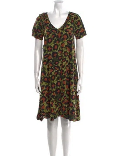 Pre-owned Rapsodia Printed Knee-length Dress In Multi