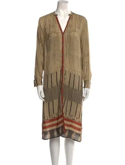 Pre-owned Rapsodia Striped Midi Length Dress In Multi