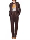 Raquel Allegra Jai Jacket In Chocolate In Brown
