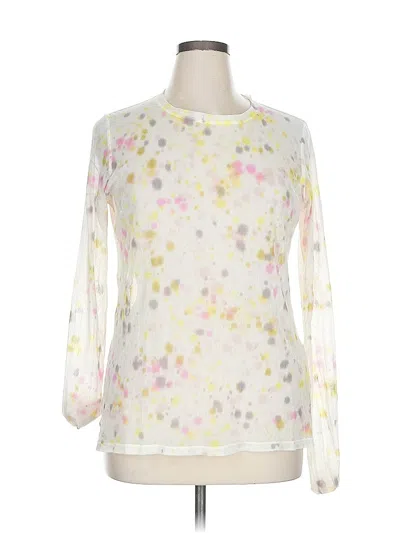 Pre-owned Raquel Allegra 3/4 Sleeve Blouse In White