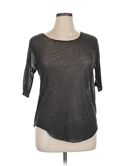 Pre-owned Raquel Allegra 3/4 Sleeve T-shirt In Gray