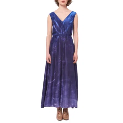 Raquel Allegra Ada Tank Dress In Midnight In Blue