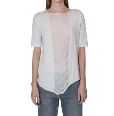 Raquel Allegra Basic Tee In Dirty White In Multi