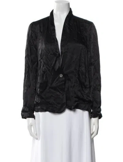 Pre-owned Raquel Allegra Blazer In Black