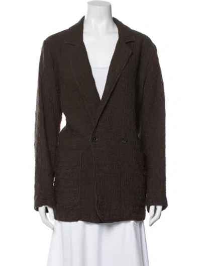 Pre-owned Raquel Allegra Blazer In Brown