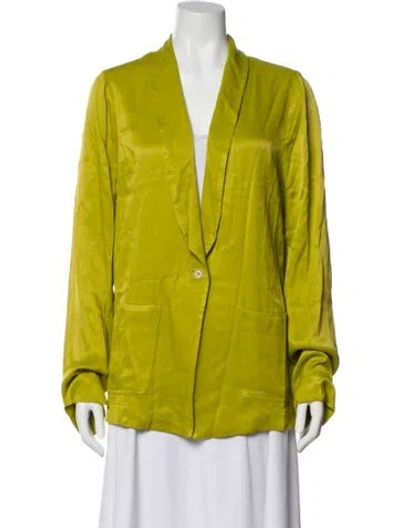 Pre-owned Raquel Allegra Blazer In Green