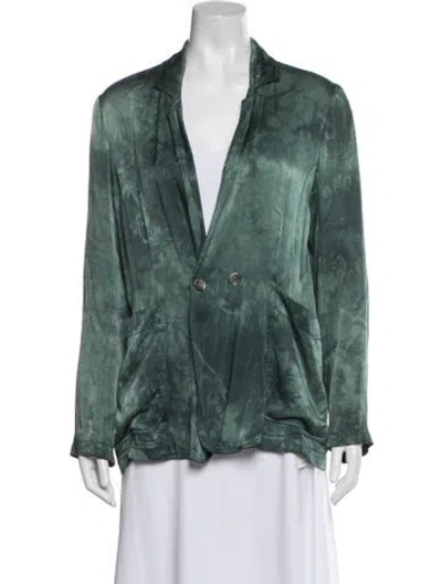 Pre-owned Raquel Allegra Blazer In Green