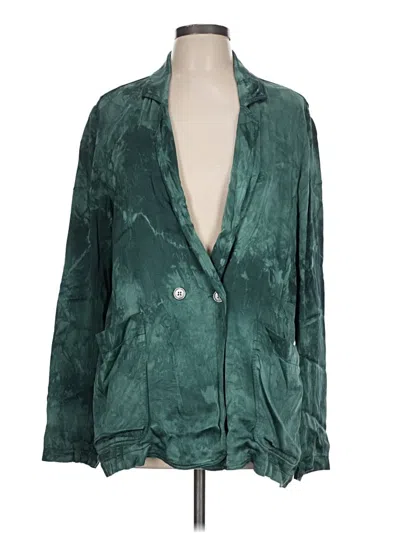 Pre-owned Raquel Allegra Blazer Jacket In Green
