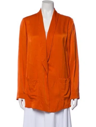 Pre-owned Raquel Allegra Blazer In Orange