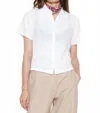 Raquel Allegra Calista Blouse In Optic White In White
