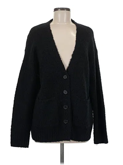 Pre-owned Raquel Allegra Cardigan Sweater In Black