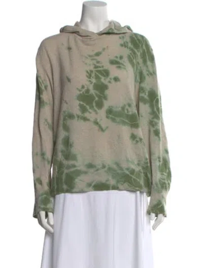 Pre-owned Raquel Allegra Cashmere Printed Sweater In Multi