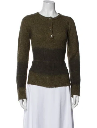 Pre-owned Raquel Allegra Cashmere Scoop Neck Sweater In Black
