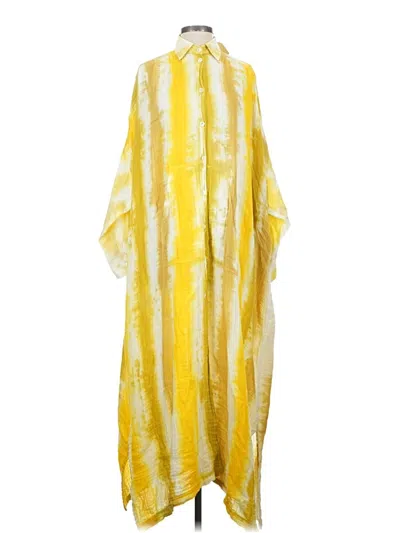 Pre-owned Raquel Allegra Casual Dress In Yellow
