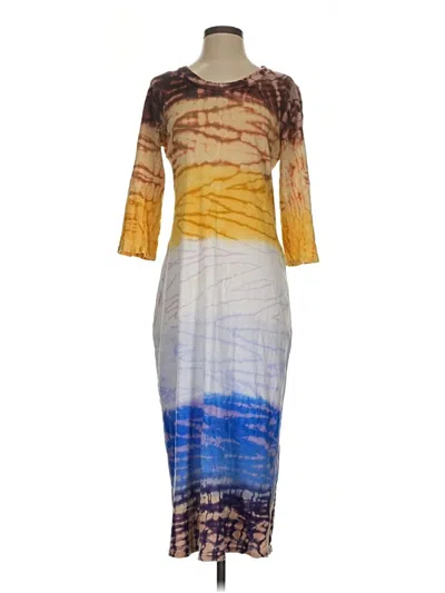 Pre-owned Raquel Allegra Casual Dress In Yellow
