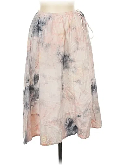 Pre-owned Raquel Allegra Casual Skirt In Pink