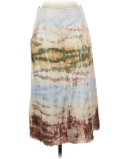 Pre-owned Raquel Allegra Casual Skirt In White
