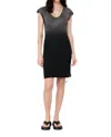 Raquel Allegra Century Dress In Faded Black In Black